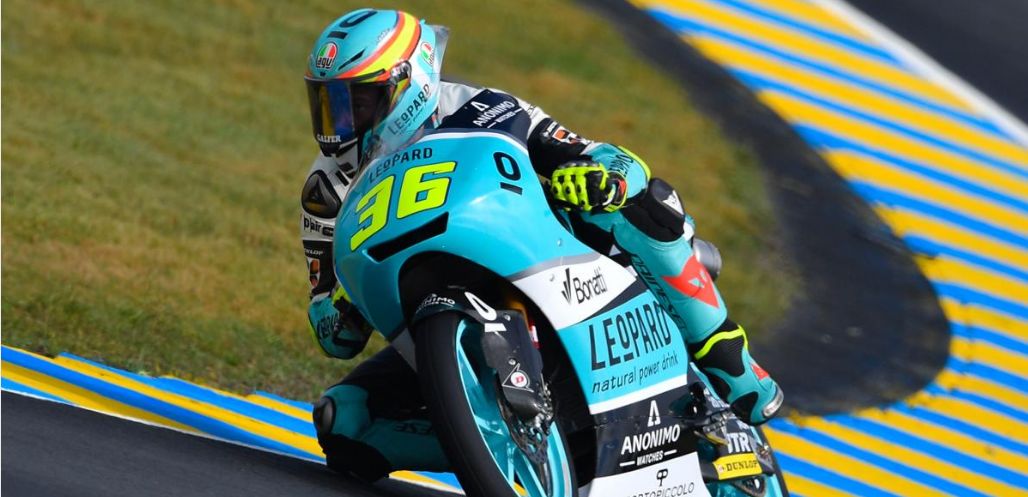 Joan Mir triunfa en la carrera de Moto3 en Le Mans, Canet 2º y 3º Di Giannantonio