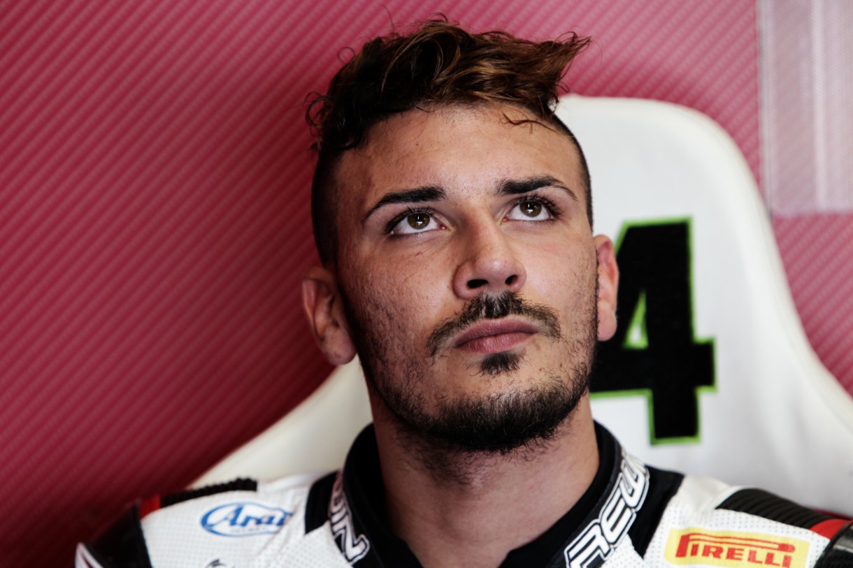 Davide Giugliano y Michele Magnoni con Honda SBK en el test de Lausitzring