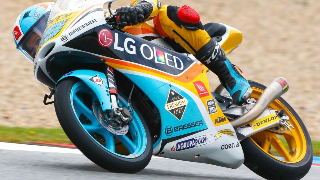 Gabriel Rodrigo consigue su primera pole en Moto3