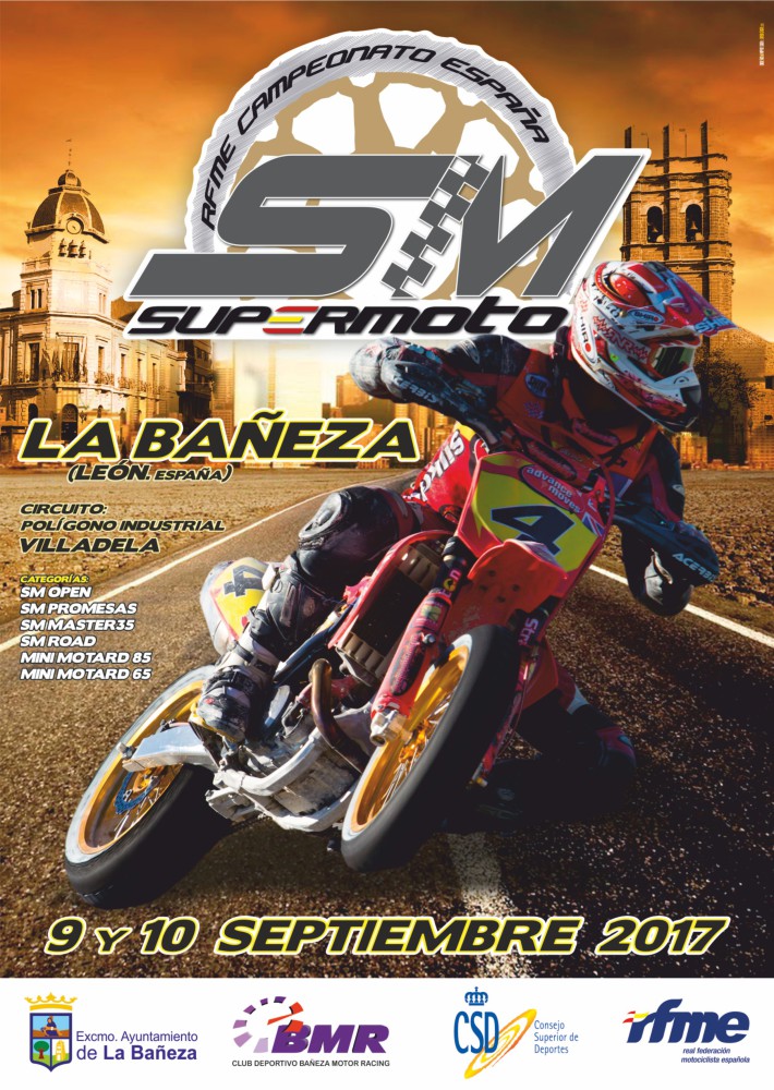 El Nacional de Supermoto 2017 finaliza en La Bañeza