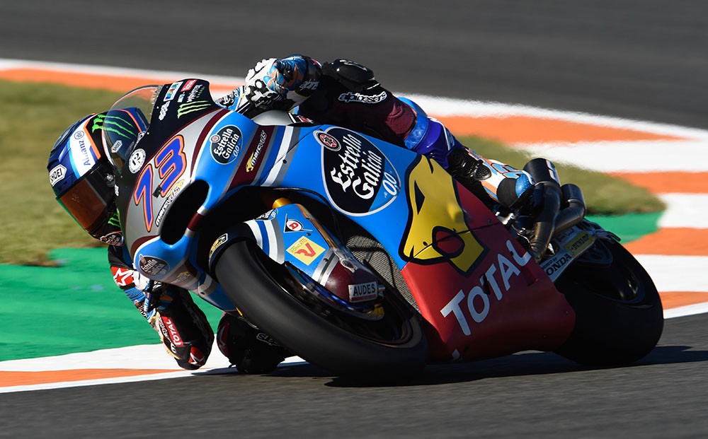 Álex Márquez marca la pole de Moto2 en Valencia, Morbidelli 2º y Pasini 3º