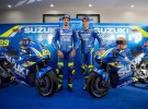 Andrea Iannone y Álex Rins presentan su espectacular Suzuki MotoGP para 2018