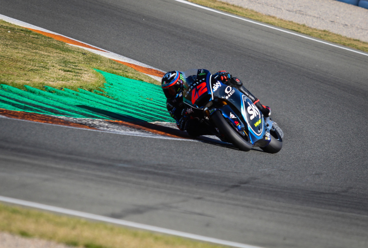 Arón Canet y Pecco Bagnaia son los mejores del día 1 de test Moto3 y Moto2 en Jerez