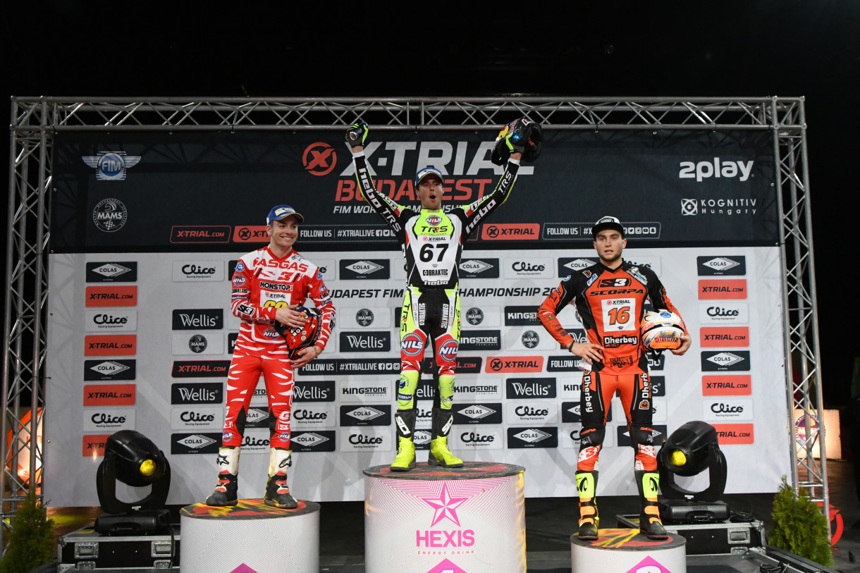 Adam Raga gana la cita del Mundial X-Trial 2018 en Budapest, Busto 2º y Bincaz 3º