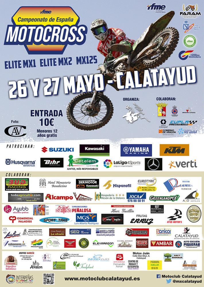 El Nacional de Motocross 2018 llega a Calatayud