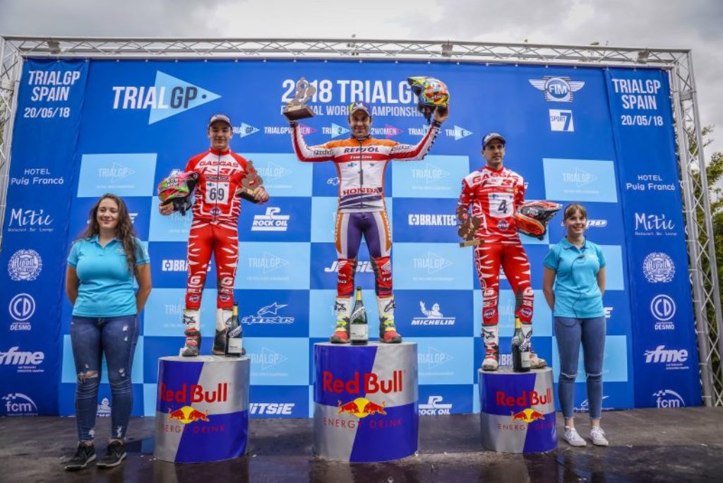 Toni Bou gana la cita inaugural del Mundial TrialGP 2018 en Camprodón, Busto 2º y Fajardo 3º