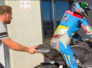 Álex Márquez ha probado el motor Triumph de Moto2 en Motorland Aragón