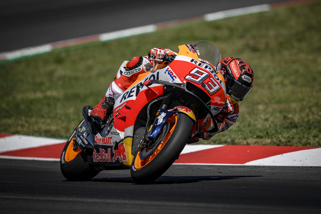 Marc Márquez ha sido el mejor del test post GP de MotoGP en Catalunya