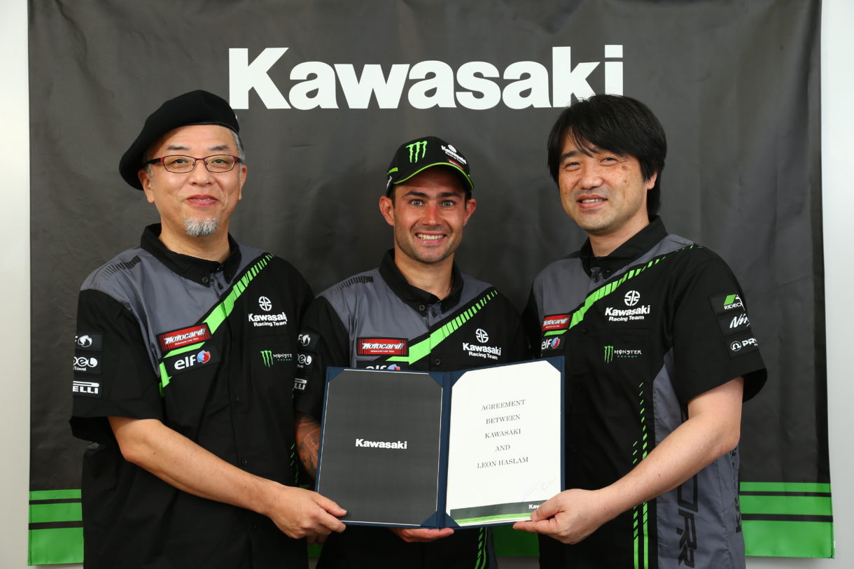 Leon Haslam será el nuevo piloto del Kawasaki Racing Team SBK en 2019