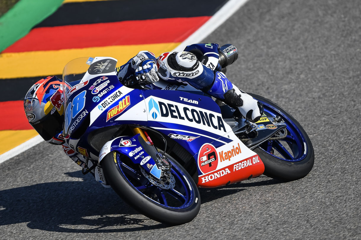 Jorge Martín logra la pole de Moto3 en Sachsenring, Ramírez 2º y Bastianini 3º