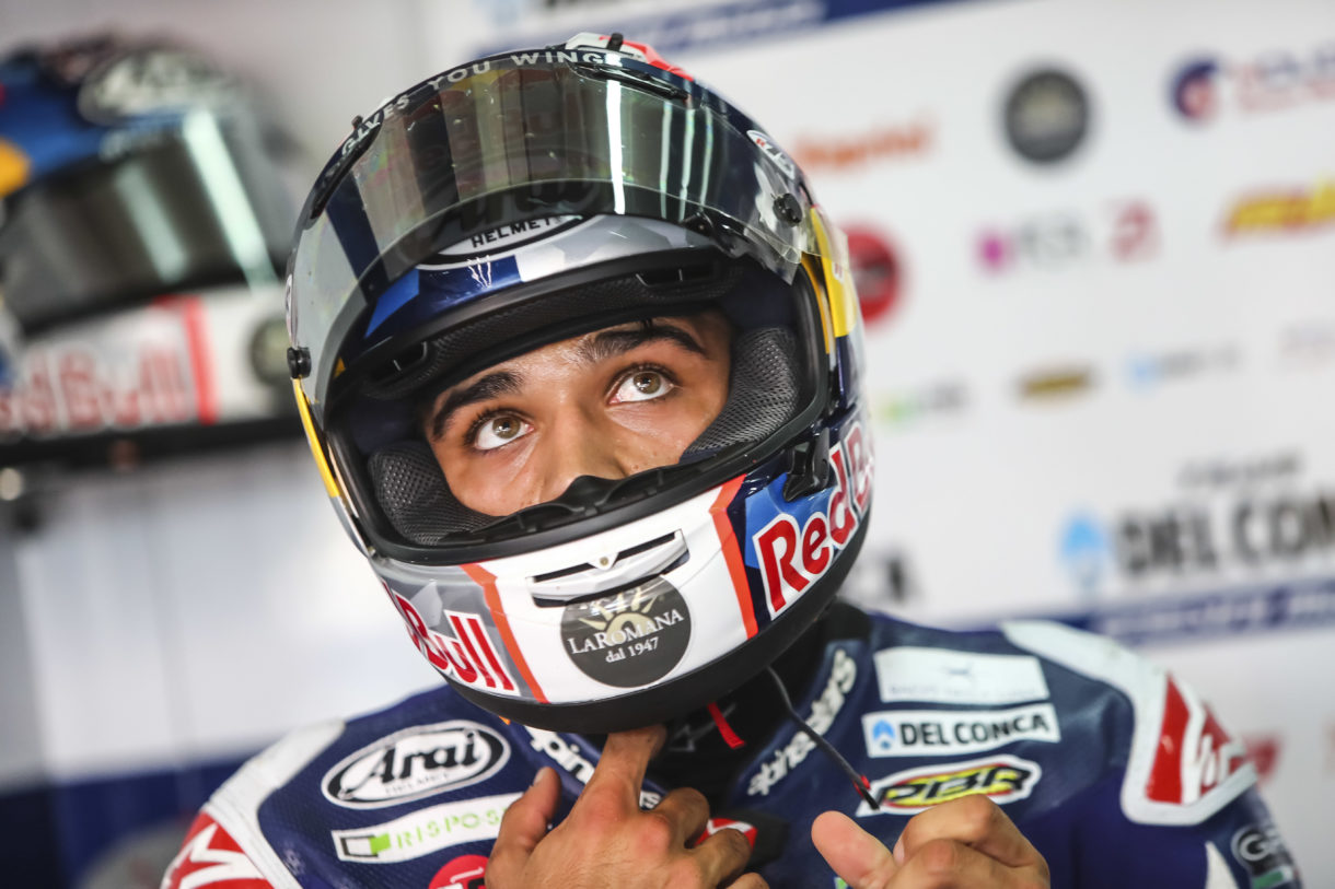 Jorge Martín y su primera bola de partido para el Mundial de Moto3 en Sepang