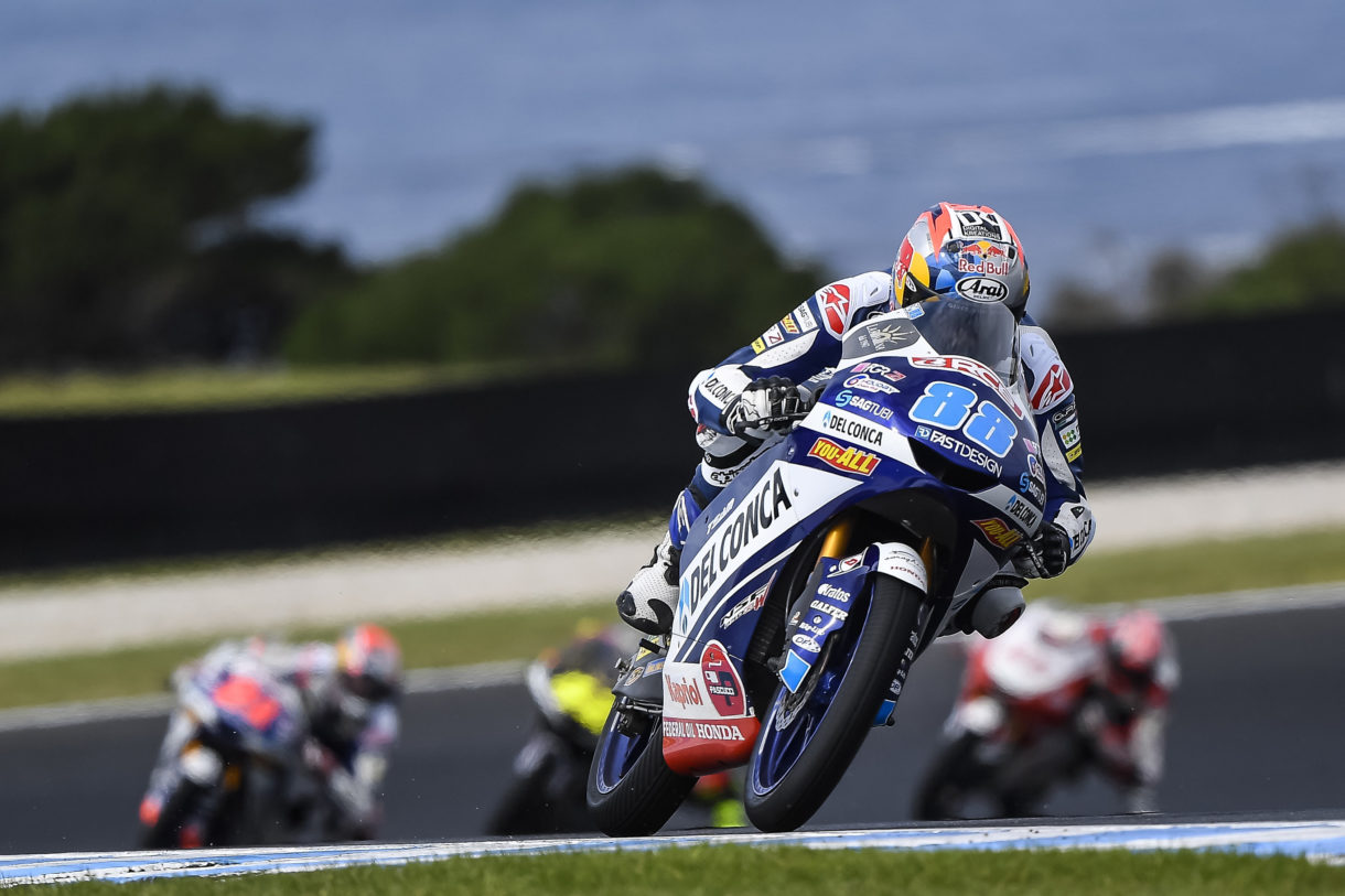 Jorge Martín y Mattia Pasini son los poleman Moto3 y Moto2 en Australia