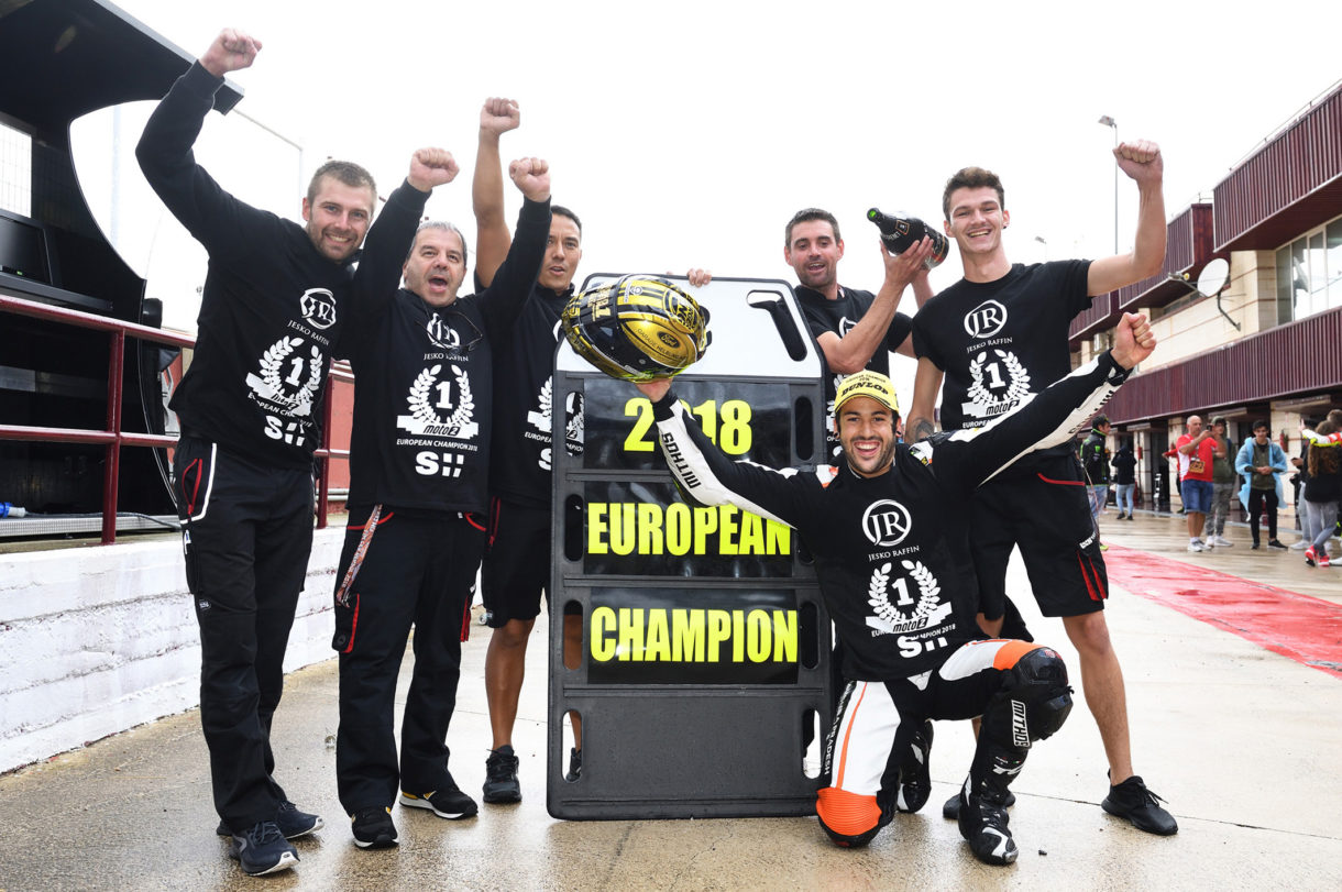 Jesko Raffin se proclama Campeón Europeo de Moto2 FIM CEV Repsol 2018 en Albacete