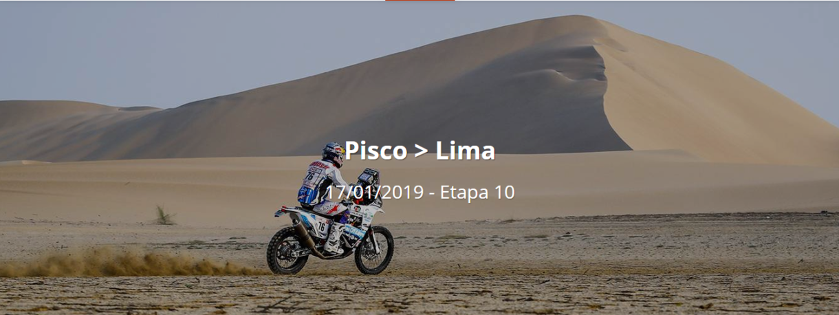 Dakar 2019: Etapa 10: Pisco – Lima