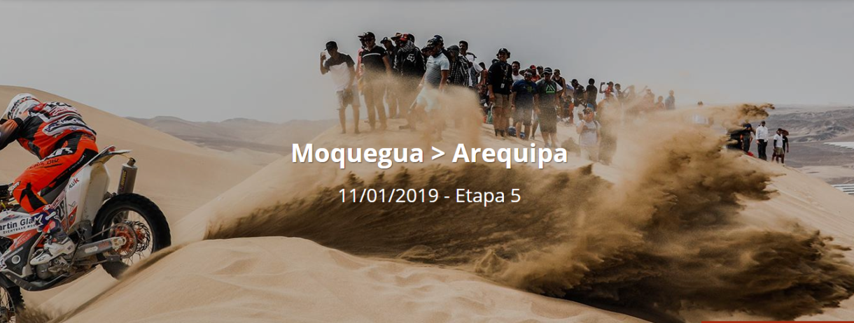 Dakar 2019: Etapa 5: Moquegua – Arequipa