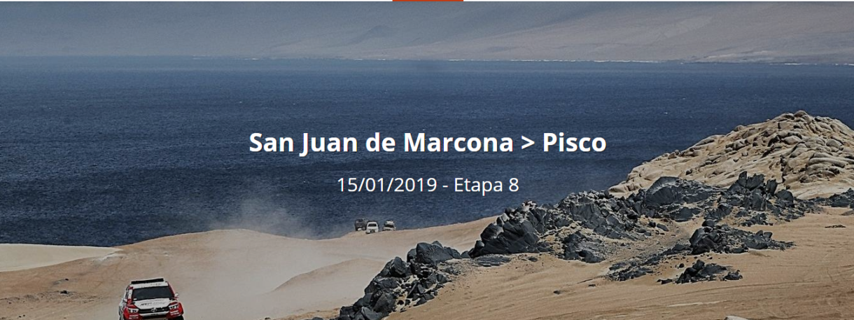 Dakar 2019: Etapa 8: San Juan de Marcona – Pisco