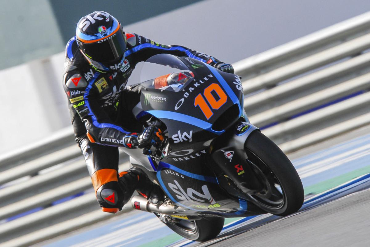 Marini y Arbolino han sido los mejores del test Moto2 y Moto3 en Jerez