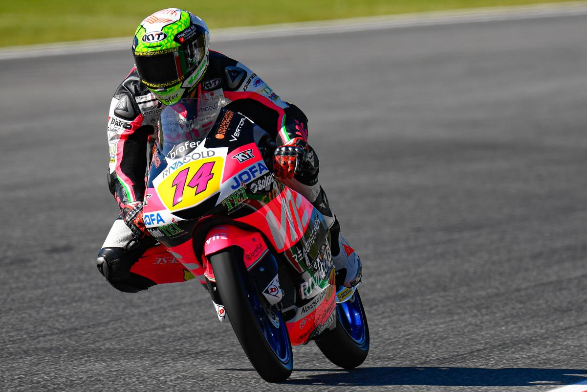 Tony Arbolino marca la pole de Moto3 en Mugello, Rodrigo 2º y Dalla Porta 3º