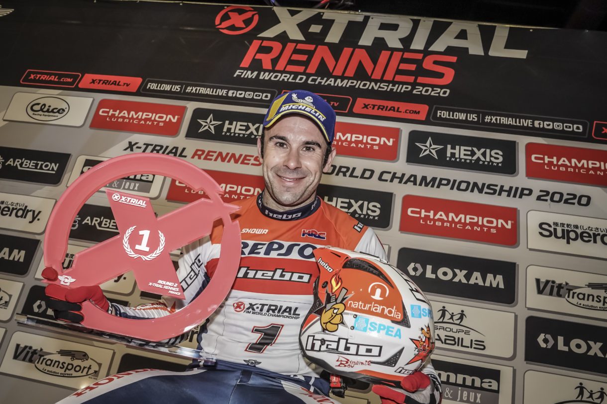 Toni Bou gana la segunda cita del X-Trial 2020 en Rennes