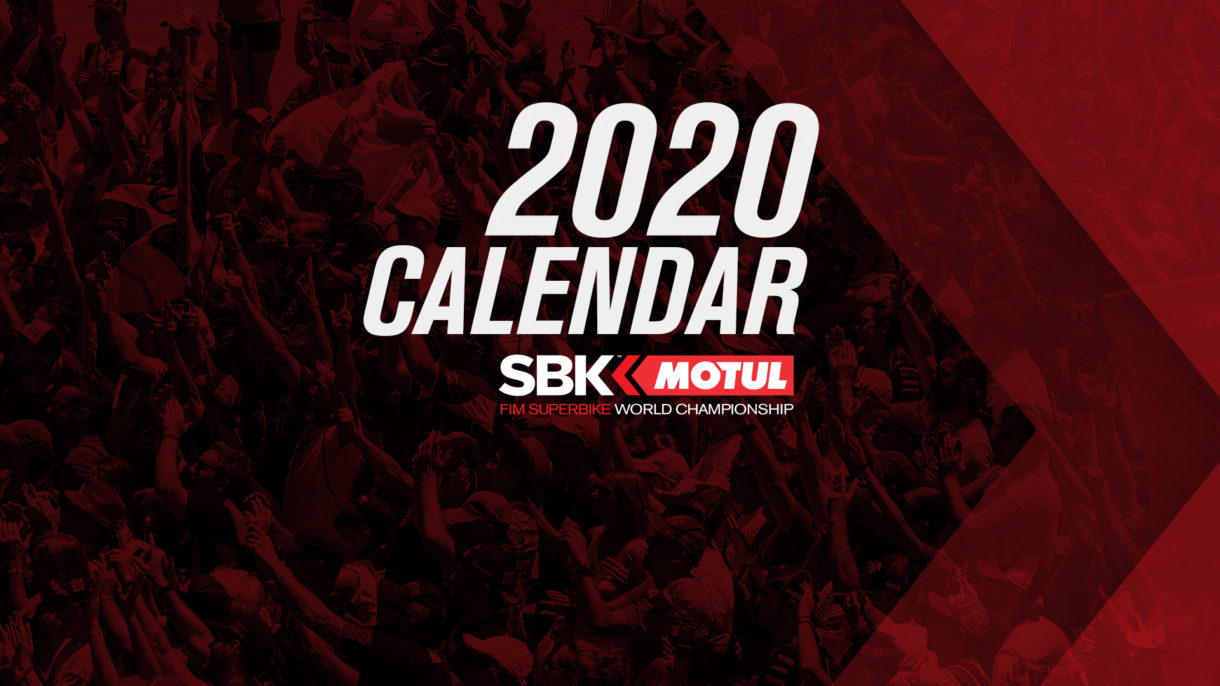 Calendario oficial de la temporada 2020 del Mundial de Superbikes