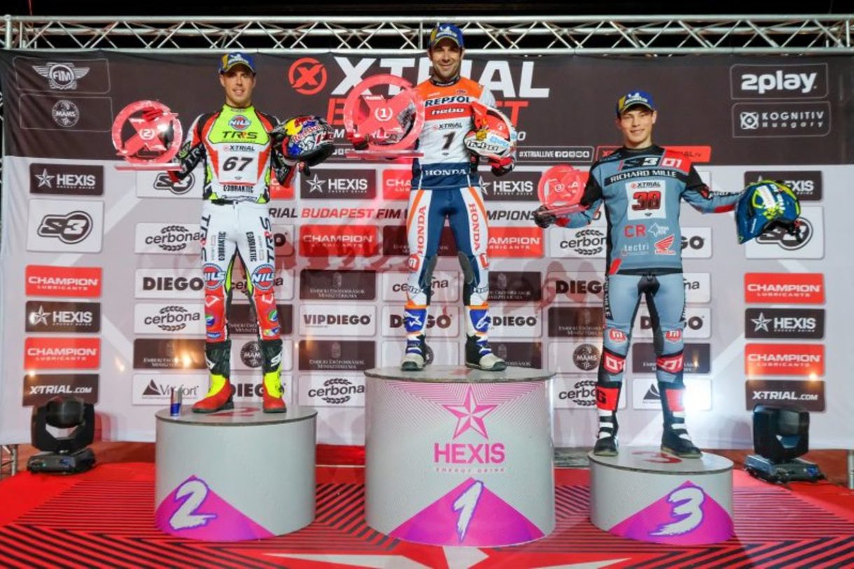 Toni Bou logra la victoria en la tercera cita del Mundial X-Trial 2020 en Budapest