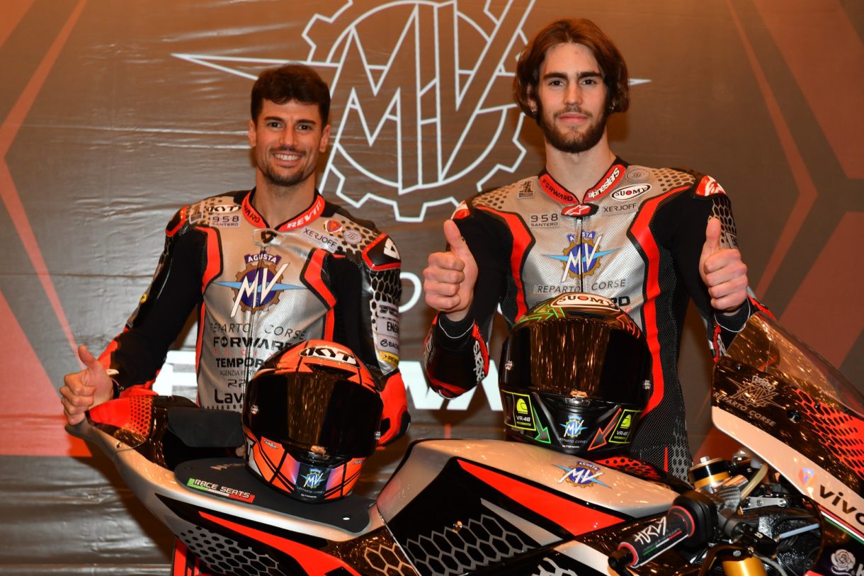 El equipo MV Agusta Forward Racing presenta sus Moto2 con Corsi y Manzi