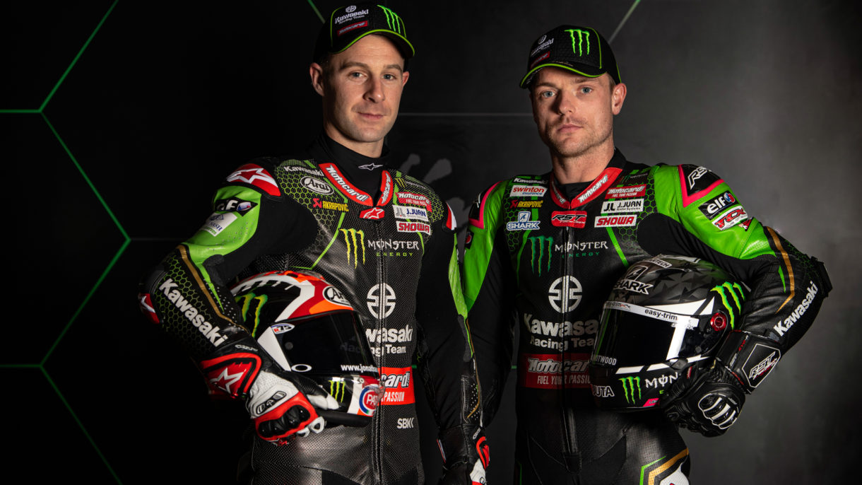 Jonathan Rea y Alex Lowes presentan sus monturas del Kawasaki Racing SBK 2020