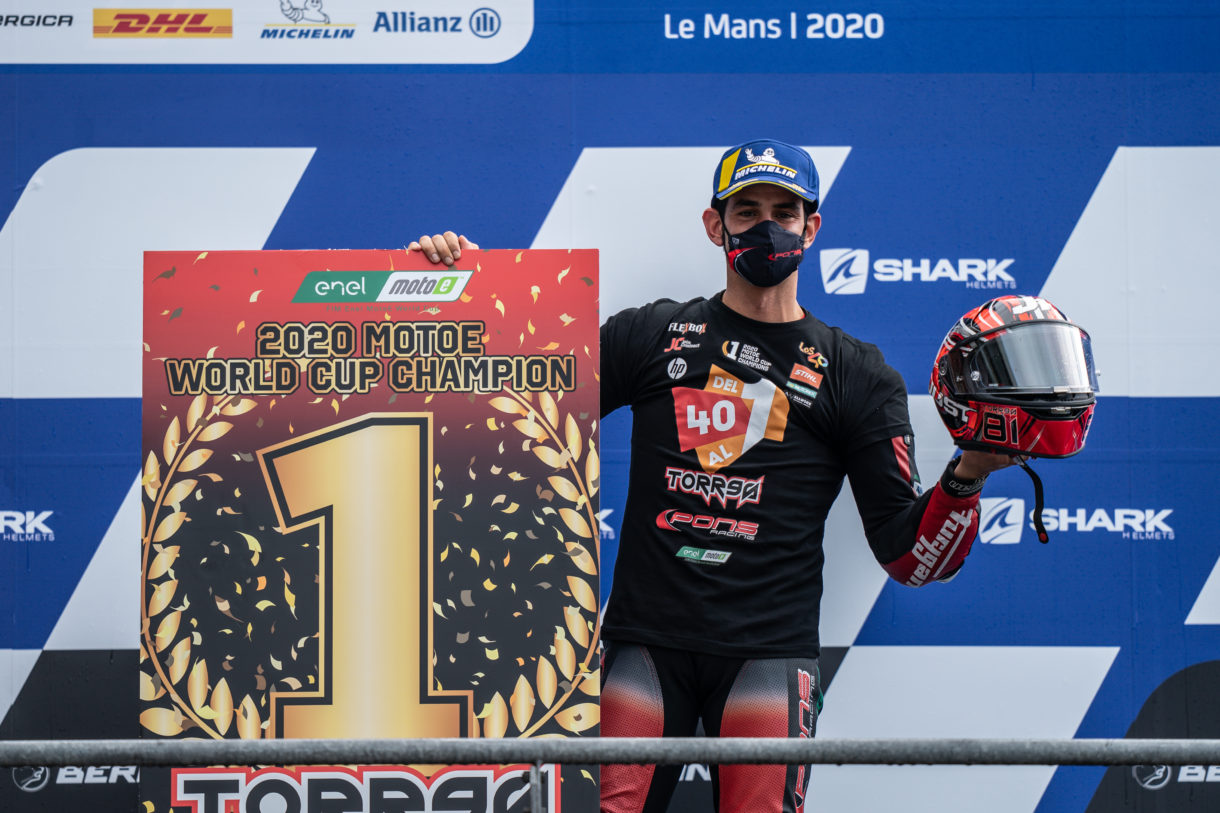 Jordi Torres se convierte en el Campeón del Mundo de MotoE 2020 en Le Mans
