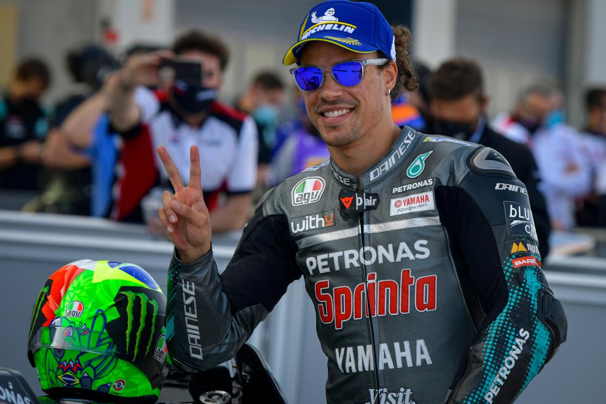 Franco Morbidelli triunfa en la carrera de MotoGP del Gran Premio de Teruel, Rins 2º y Mir 3º