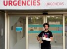 Álex Rins se fractura la muñeca izquierda tras la caída en el Circuito Barcelona-Catalunya