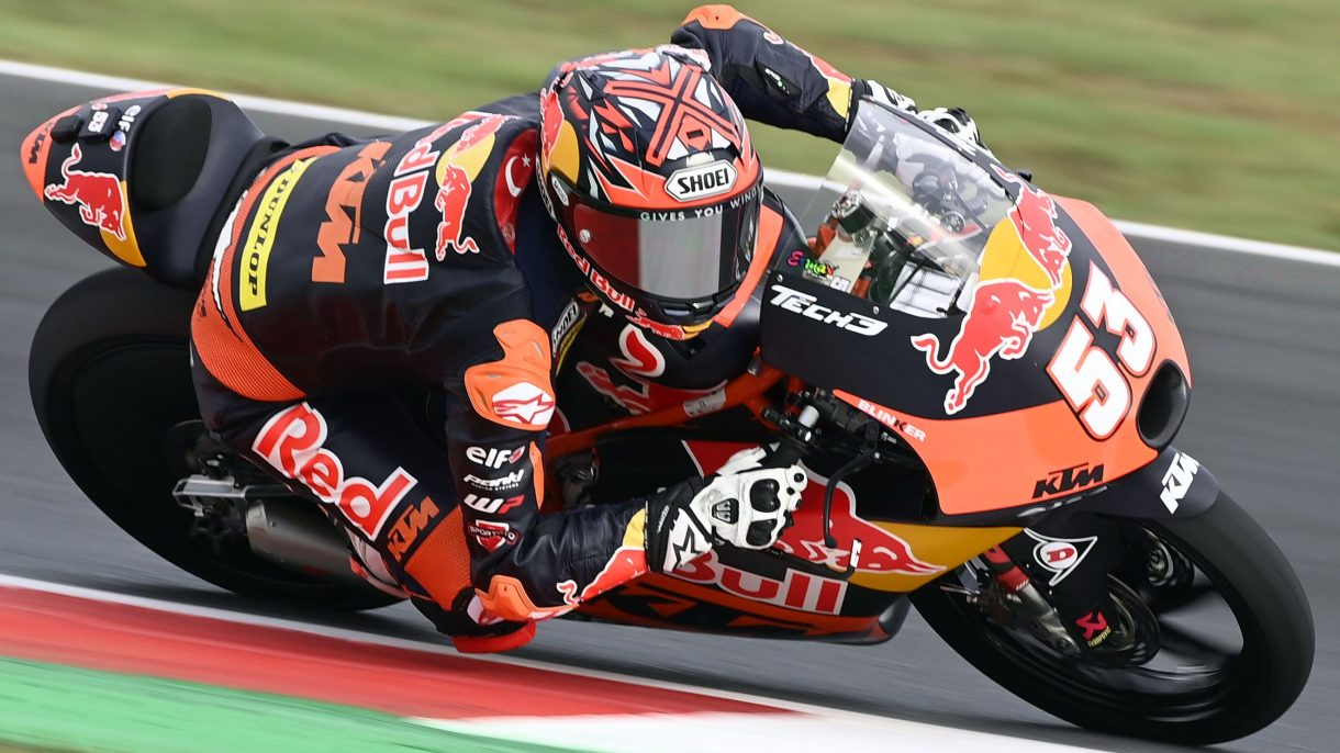 Deniz Oncu marca la pole position de Moto3 en Misano, Holgado 2º y Moreira 3º