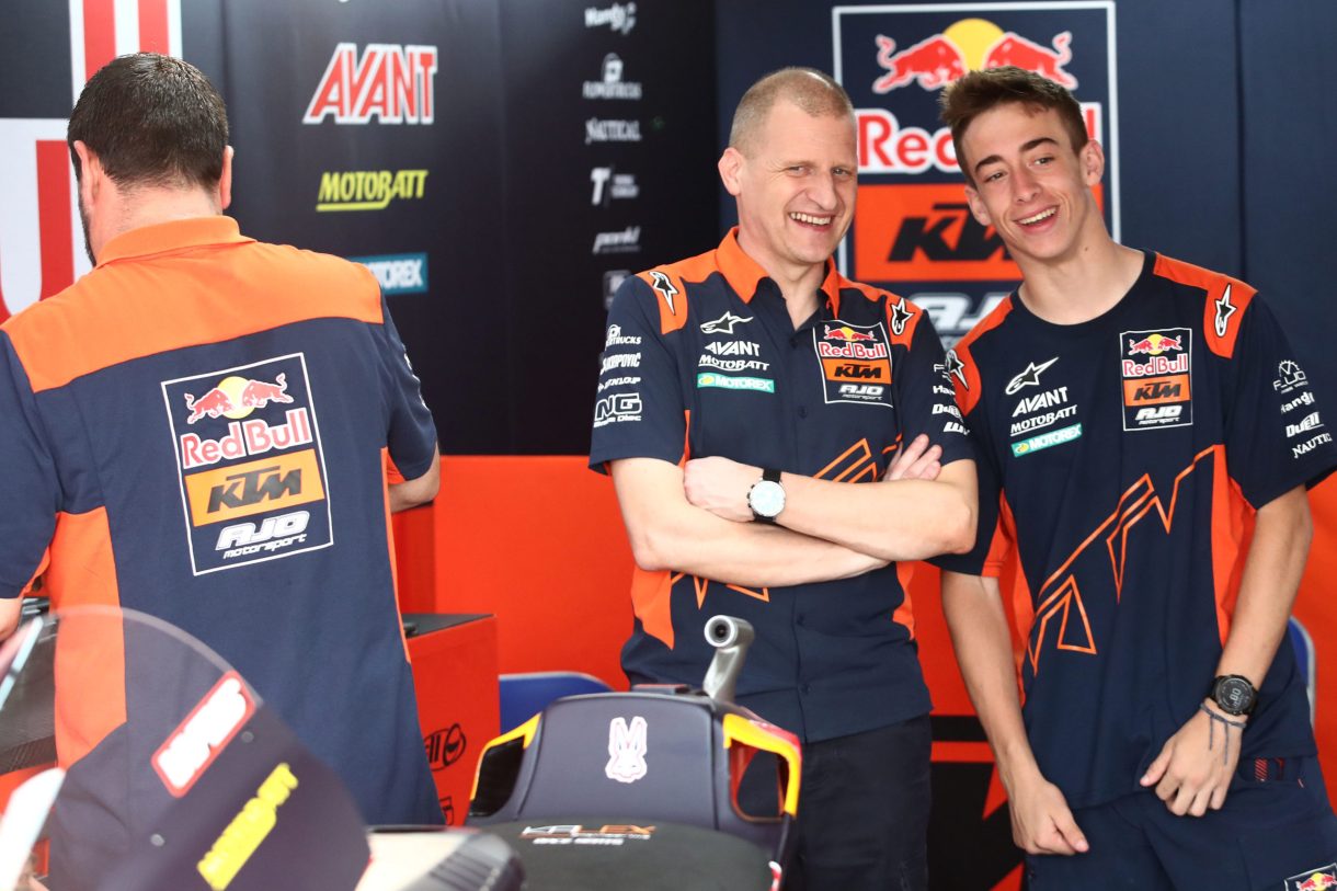 Pedro Acosta probará hoy la KTM RC16 de MotoGP en Jerez