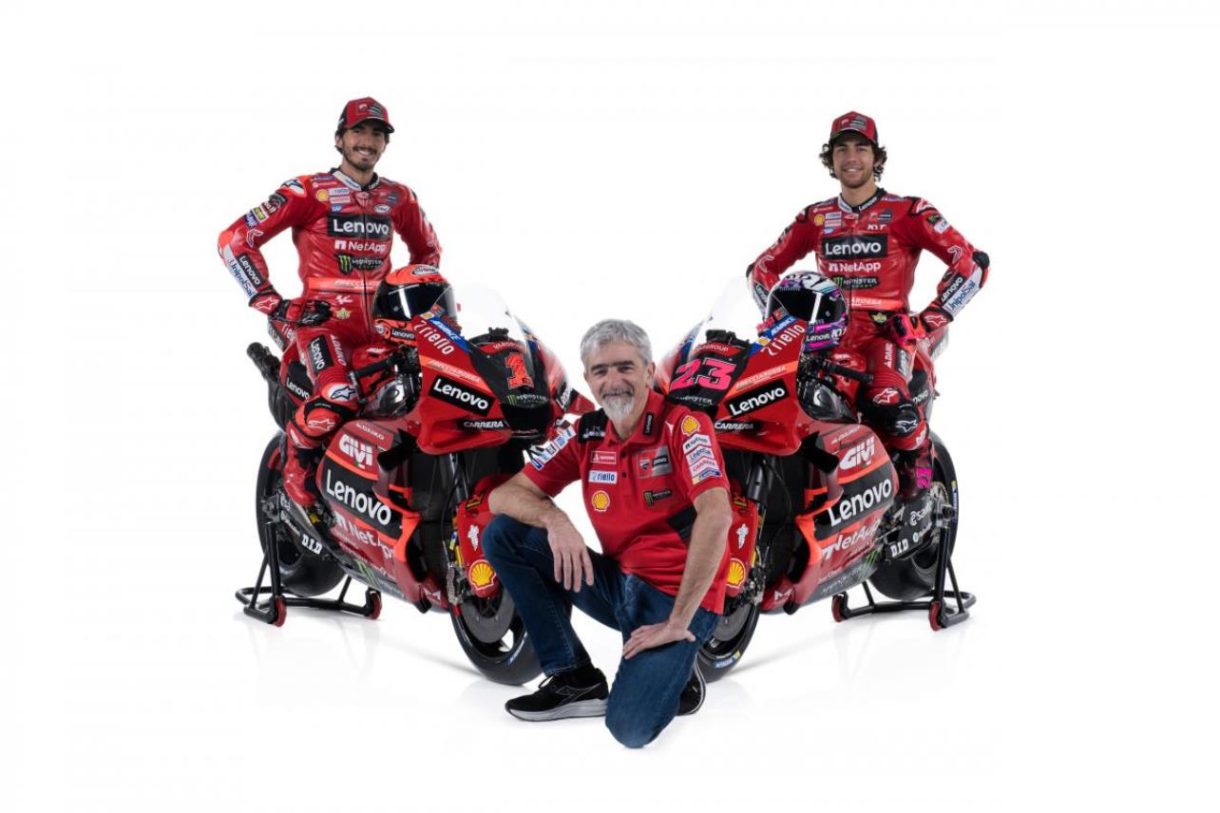 Enea Bastianini y Pecco Bagnaia presentan su Ducati MotoGP para 2023