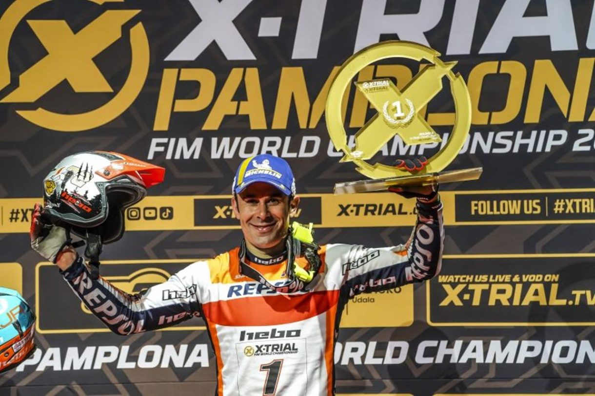 Toni Bou gana la tercera cita de la temporada 2023 del X-Trial en Pamplona