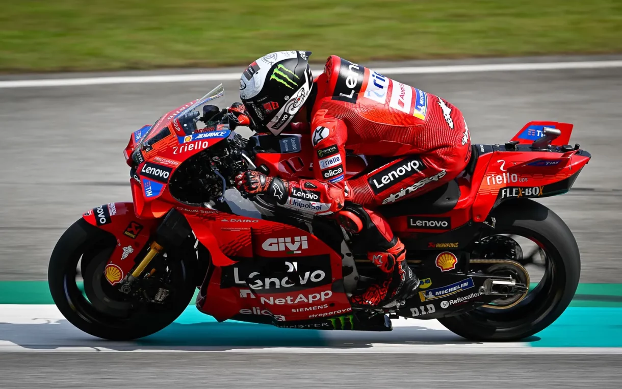 Pecco Bagnaia el mejor del test pretemporada MotoGP 2024 en Sepang