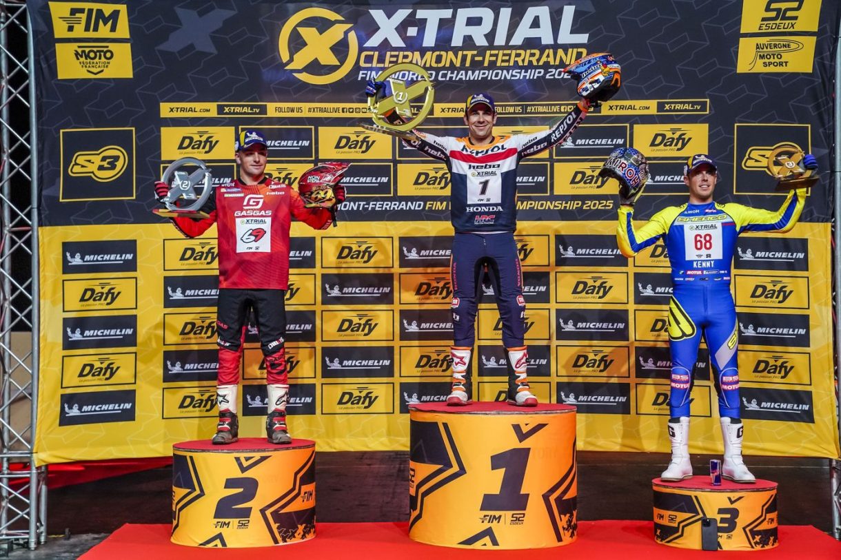 Toni Bou gana la tercera cita del Mundial X-Trial 2025 en Clermont-Ferrand