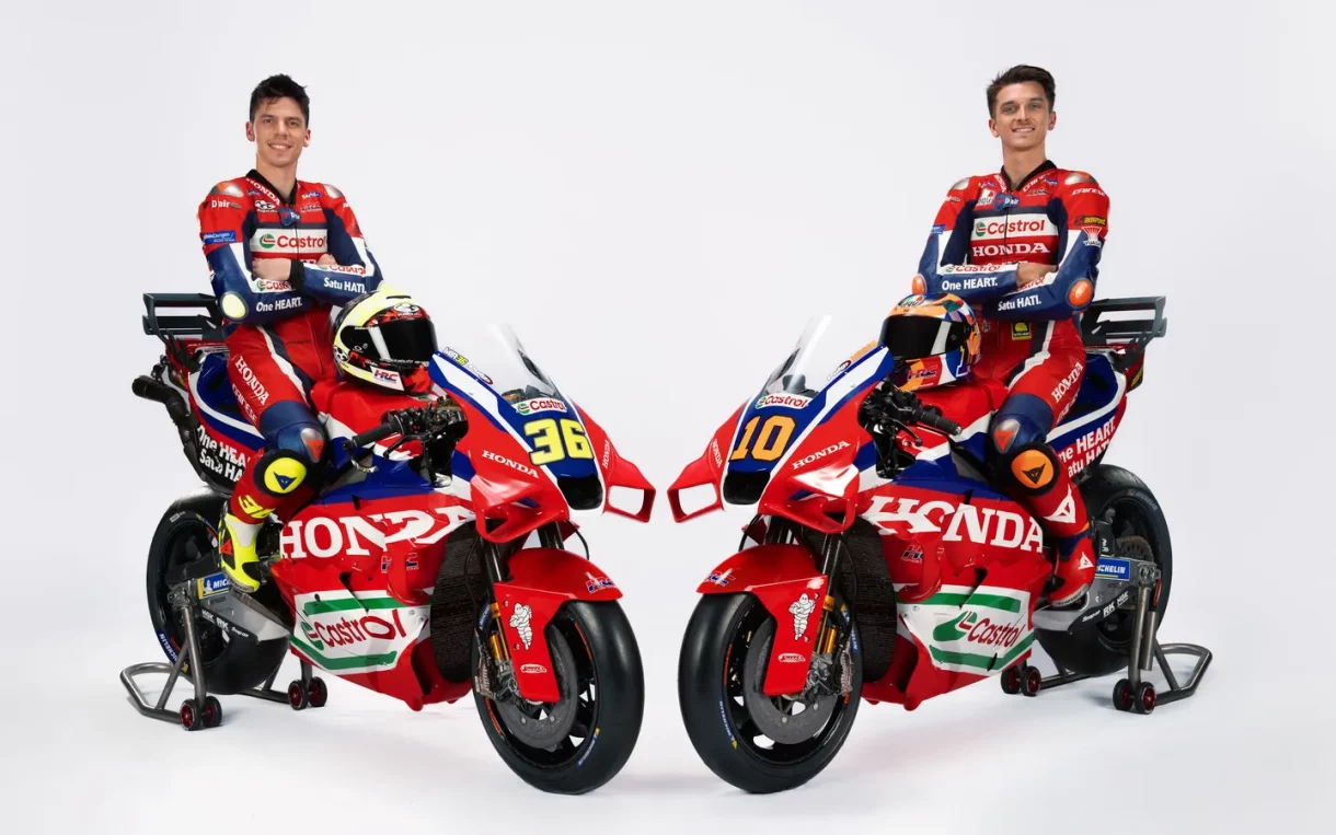 El equipo HRC MotoGP 2025 se ha presentado oficialmente con Mir y Marini