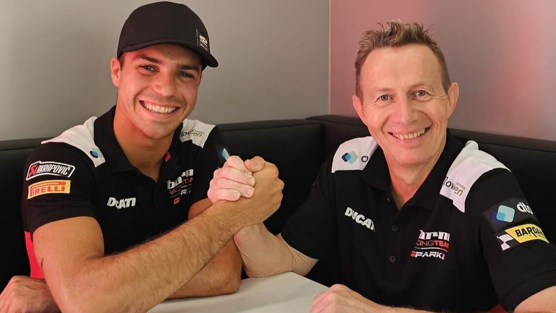 Yari Montella renueva con el equipo Barni Spark Racing para SBK 2026