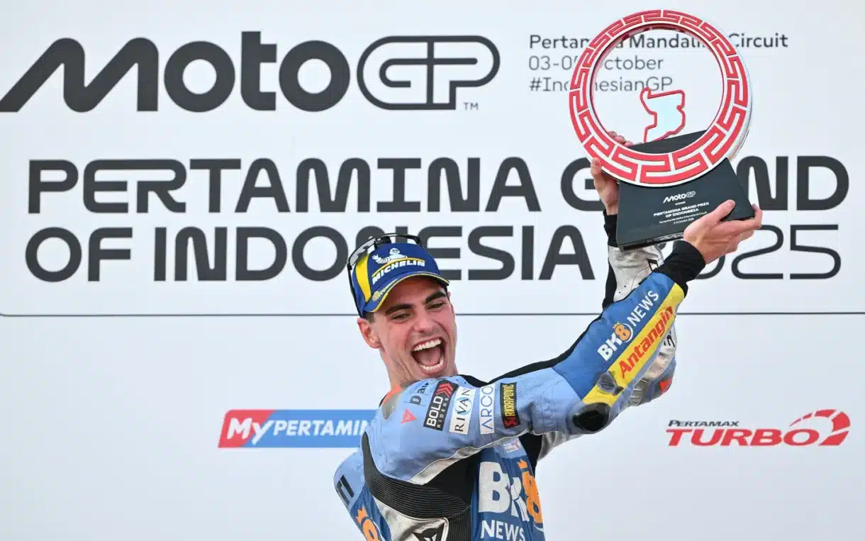 Fermín Aldeguer gana la carrera del Mundial de MotoGP en Indonesia
