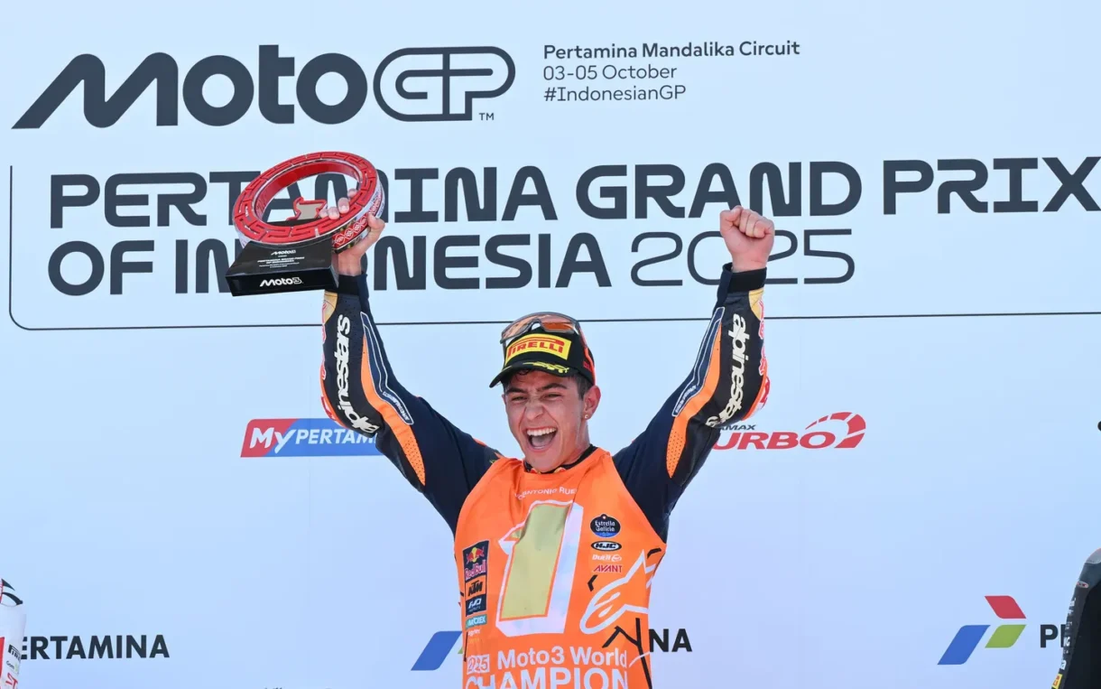 José Antonio Rueda se proclama Campeón del Mundo de Moto3 en Indonesia