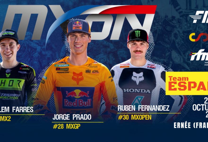 Prado, Farrés y Fernández los pilotos escogidos para el MX Naciones 2026