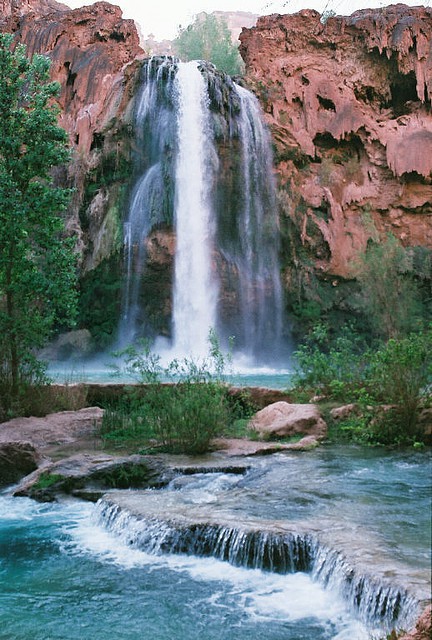 Las espectaculares cataratas Havasu, en Arizona