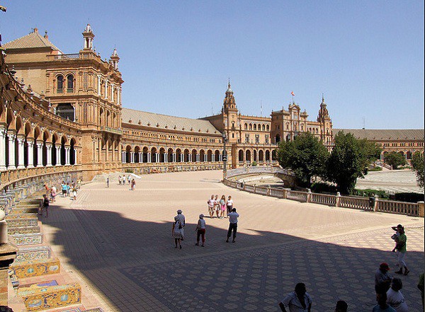 La Plaza de España en Sevilla, uno de los lugares más emblemáticos de la ciudad