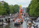 La fiesta del Orgullo Gay en Amsterdam