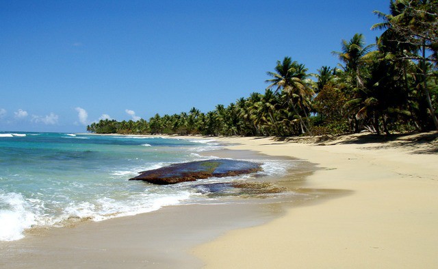 Tranquil beach in Miches