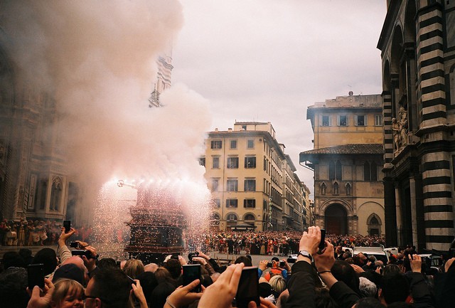 Scoppio del Carro, tradición de Semana Santa en Florencia