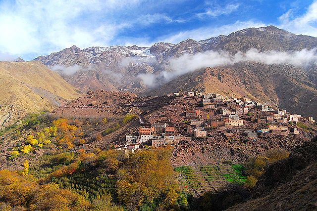 Montaña Toubkal en Marruecos