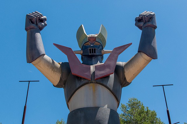 La estatua de Mazinger Z en Tarragona