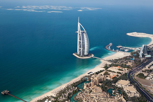 Burj al Arab, uno de los grandes hoteles de Dubai