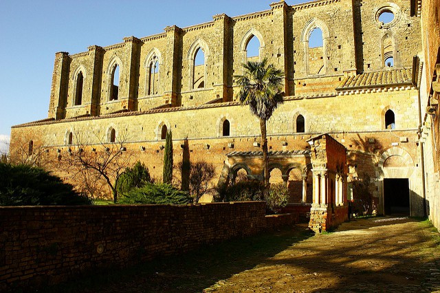 La Abadía de San Galgano, en la Toscana italiana